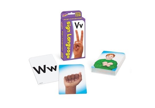 Trend Enterprises Sign Language Pocket Flashcards