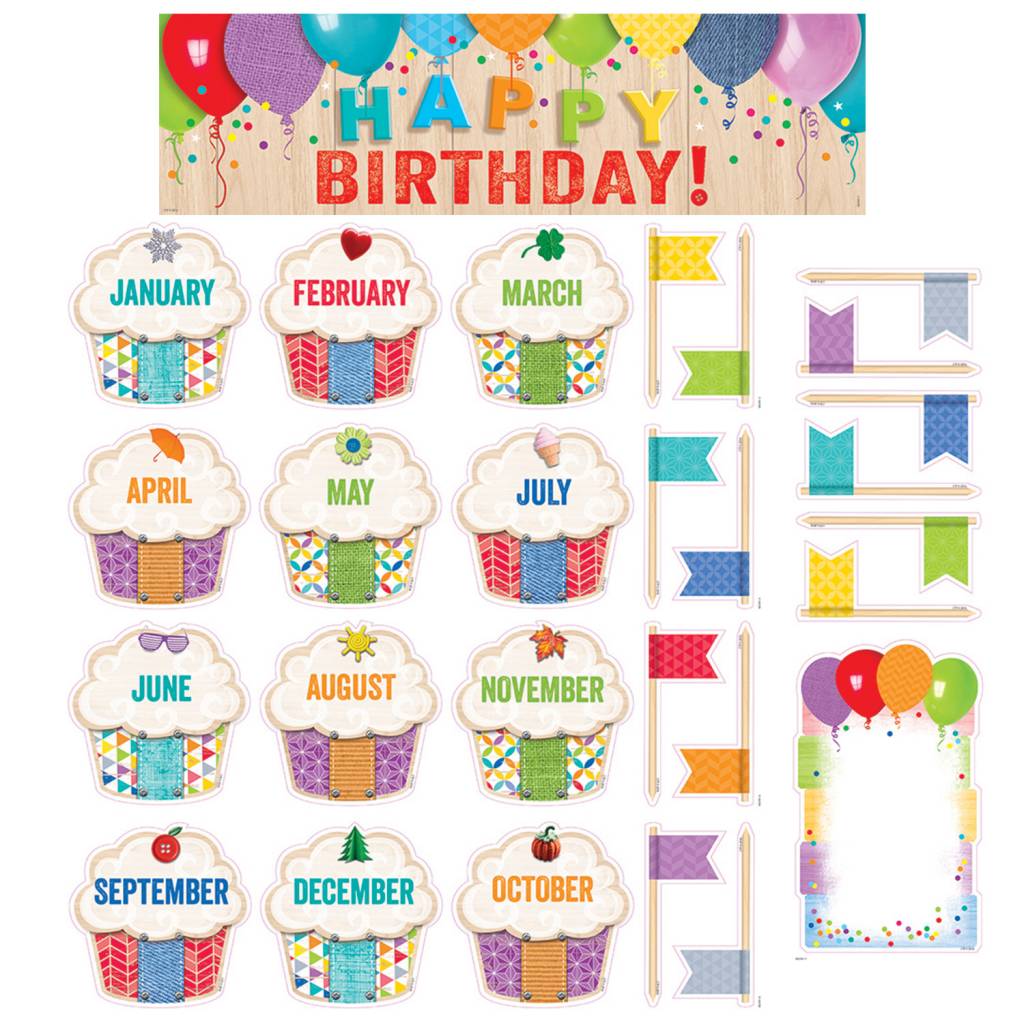 Upcycle Style Happy Birthday Mini Bulletin Board Learning Tree
