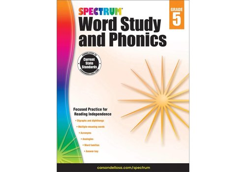 Carson Dellosa Spectrum Word Study and Phonics, Grade 5*