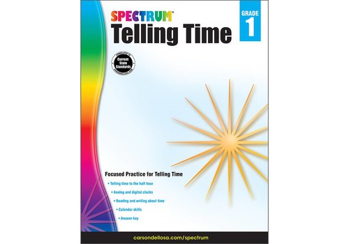 Carson Dellosa Spectrum Telling Time, Grade 1 (D)