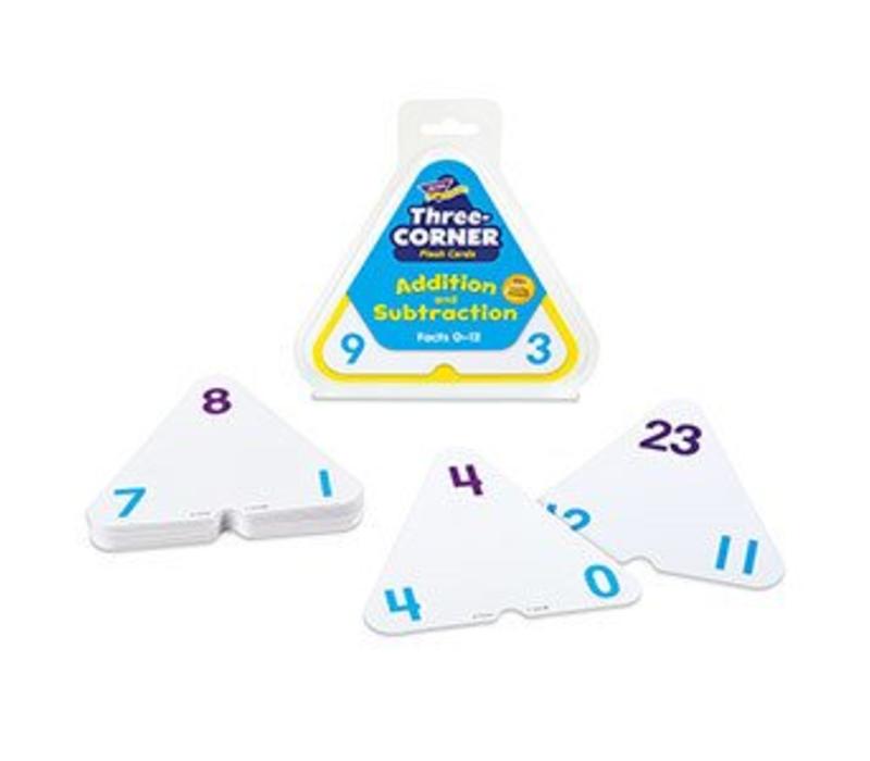 Addition and Subtraction 3 Corner Flashcard