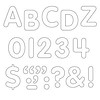 Trend Enterprises Stick-eze Stick on Letters White 1inch (D)