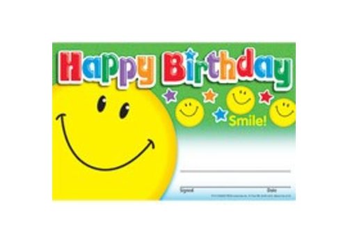 Trend Enterprises Happy Birthday Smile Awards (D)*