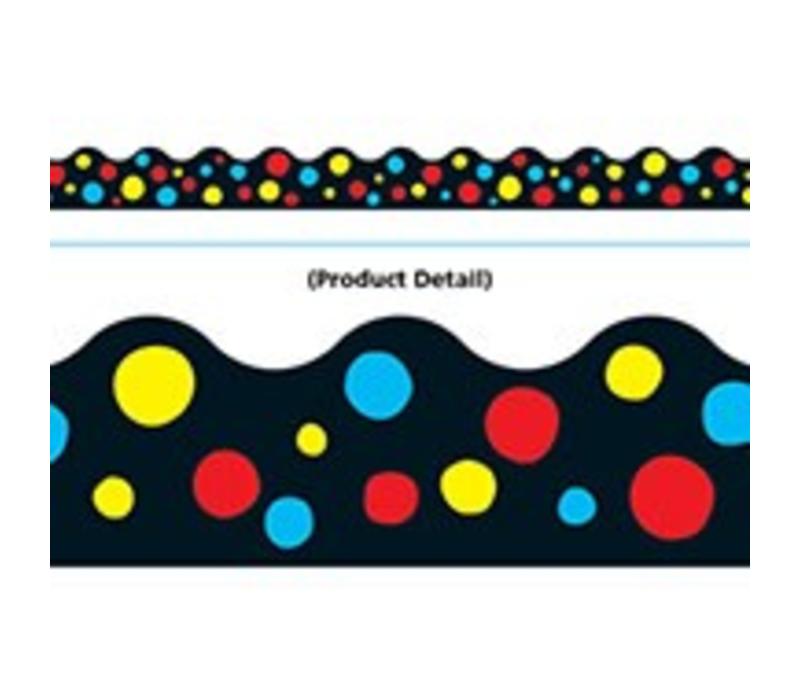 Spotted Black Scalloped Border (D)*