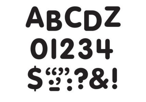 Trend Enterprises Stick-eze Stick on Letters Black 1 inch*
