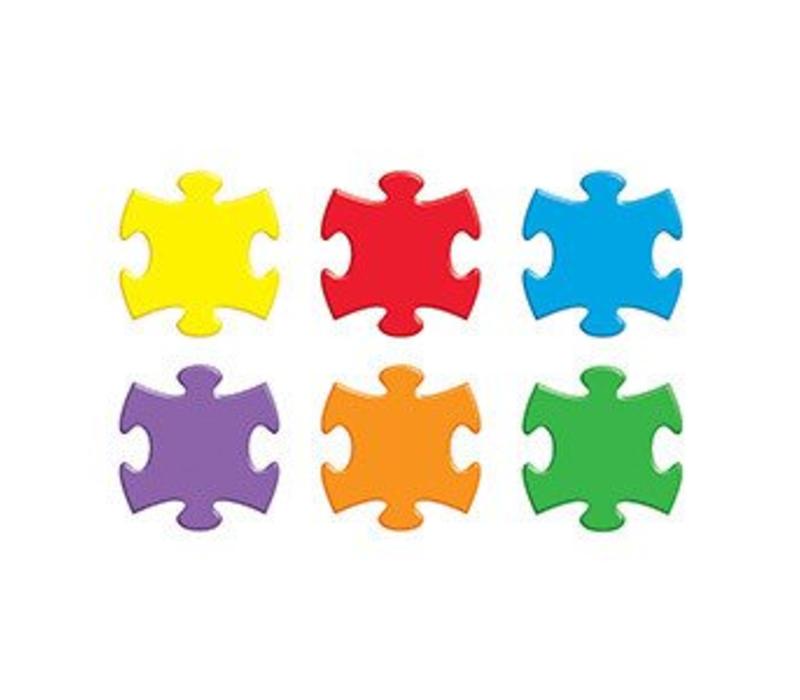 Puzzle Pieces Accents 6" (D)*