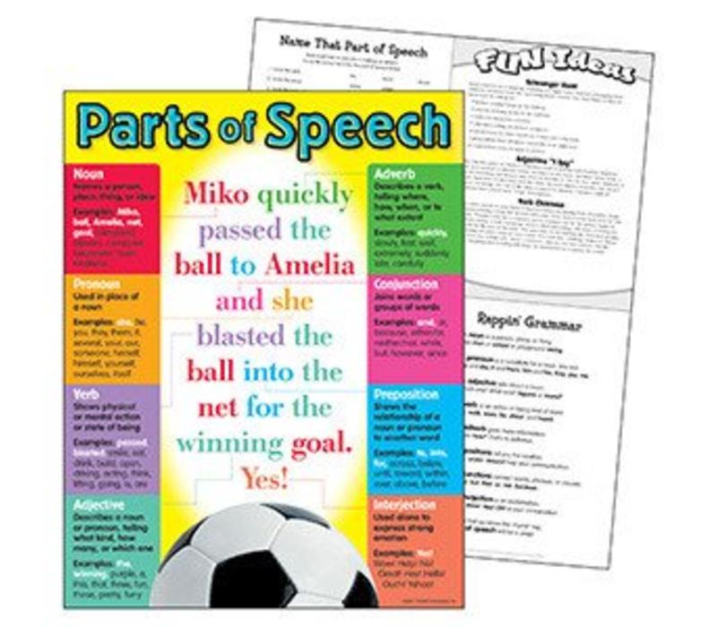 Parts of Speech Poster (D)*