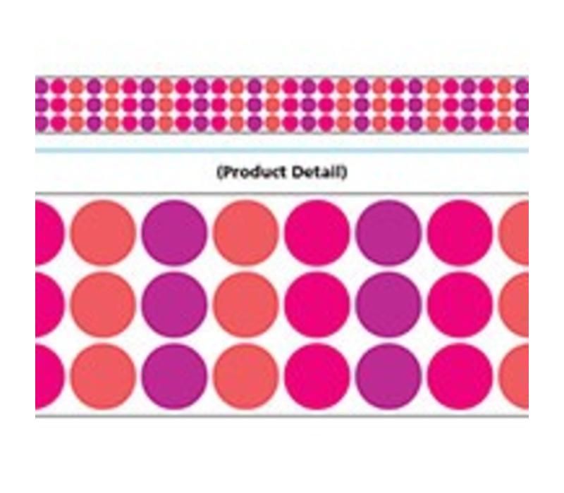 Big Dots Warm Mix Wide Border (D)*
