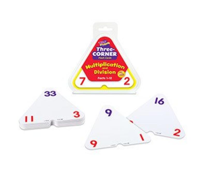 Multiplication and Division 3 Corner Flashcard