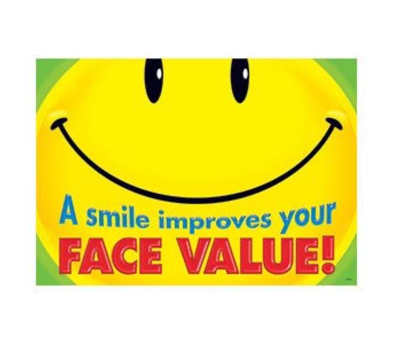 A Smile Improves Your Face Poster
