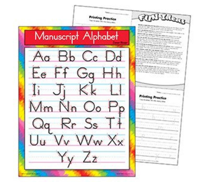 Manuscript Alphabet Zaner-Bloser Poster*