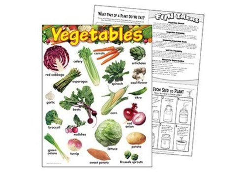 Trend Enterprises Vegetables Learning Chart*