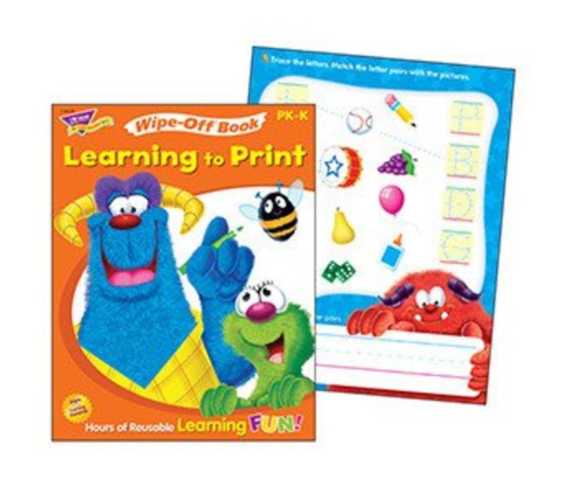 Learning To Print Wipe-Off Book