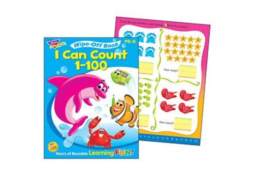 Trend Enterprises I Can Count 1-100 Wipe-Off Book