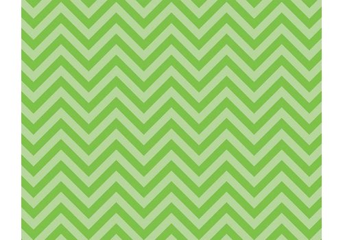 PACON Fadeless Paper 4ft x 12 ft - Chic Chevron Lime Green