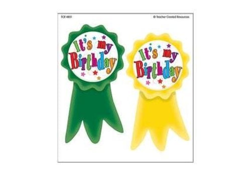 Teacher Created Resources Birthday Ribbons Wear 'Em Badges