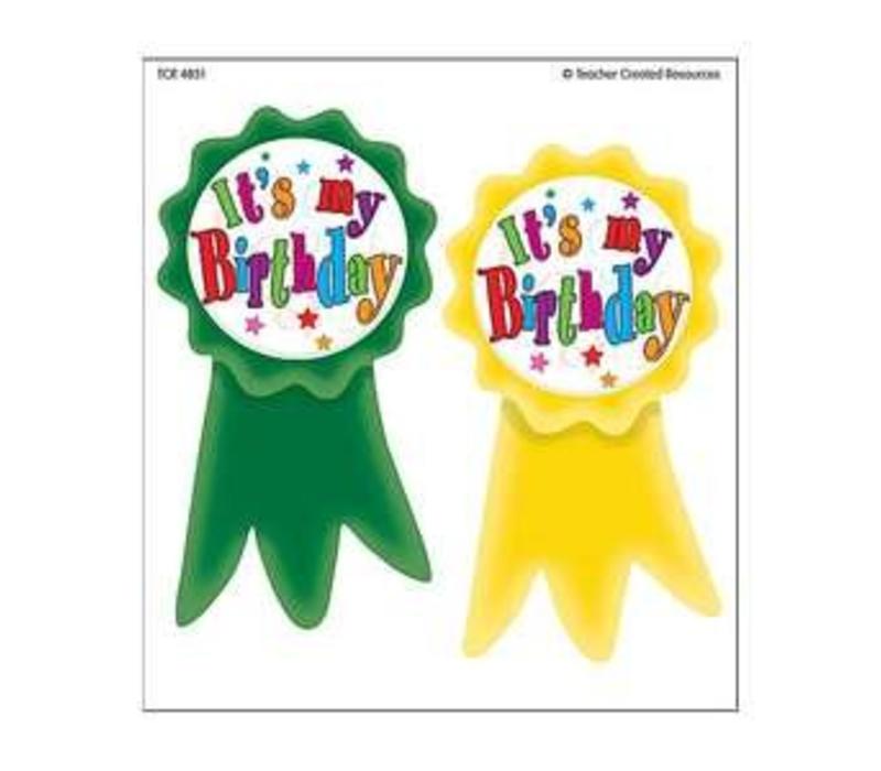 Birthday Ribbons Wear'Em Badges