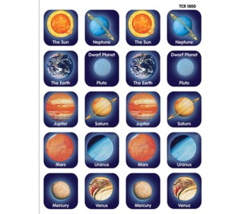Space Planet Stickers (D)