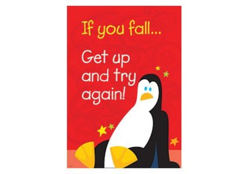 Trend Enterprises If you fall...Get up and try again! Poster*