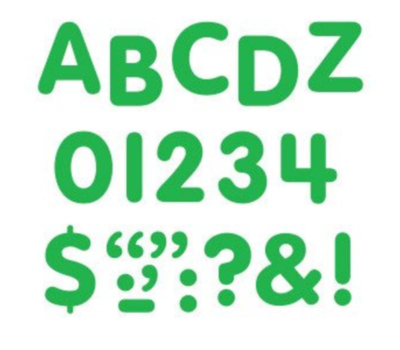 Stick-eze Stick on Letters Green 1 inch