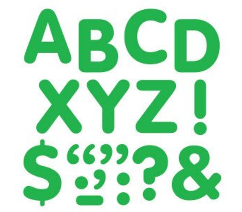 Stick-eze Stick on Letters Green 2 inch (D)