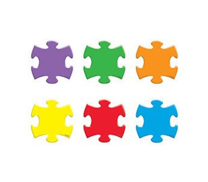 Puzzle Pieces Mini Accents, 36