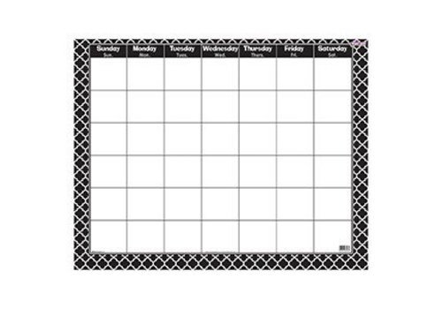 Trend Enterprises Moroccan Black Wipe Off Calendar