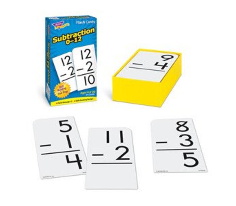 Subtraction Flashcards 0-12 (D)*