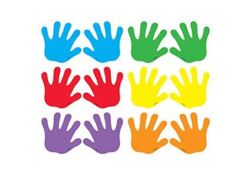 Trend Enterprises Handprints Mini Accents, 36*