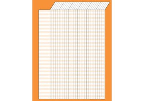 Trend Enterprises Orange Vertical Incentive Chart