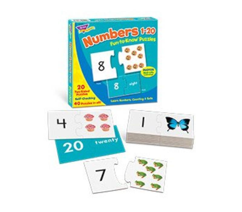 Numbers 1-20 Fun to Know Puzzle