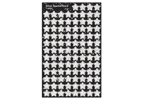 Trend Enterprises Silver Sparkle Stars Stickers