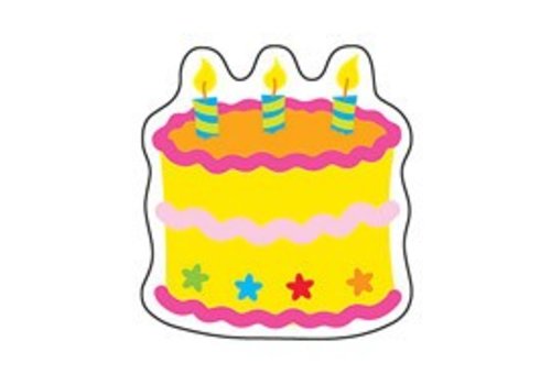 Trend Enterprises Birthday Cake Mini Accents, 36