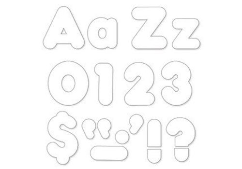 Trend Enterprises White 4" Casual Combo Letters (D)*
