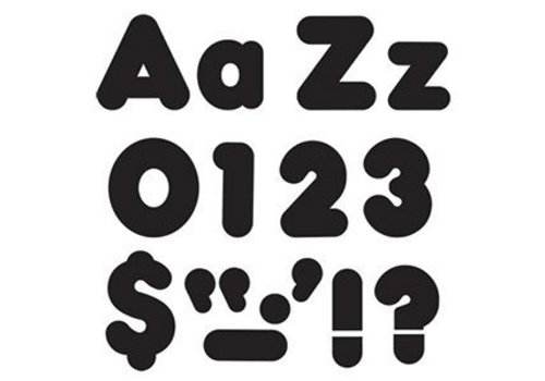 Trend Enterprises Black 4" Casual Combo Letters (D)*