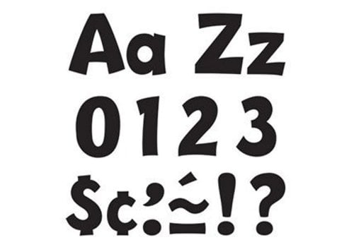 Trend Enterprises Black 4" Playful Combo Letters*