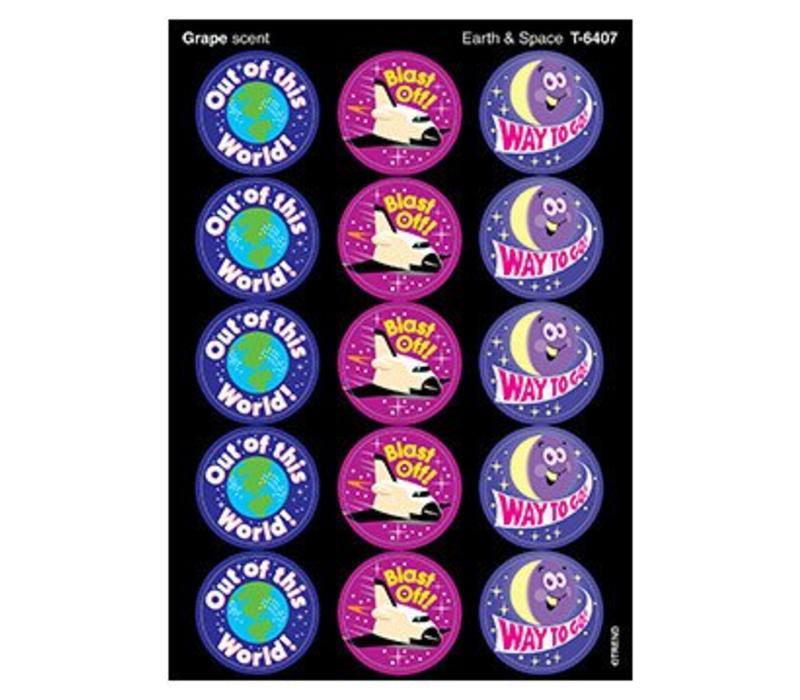 Earth & Space/Grape Stickers (D)*