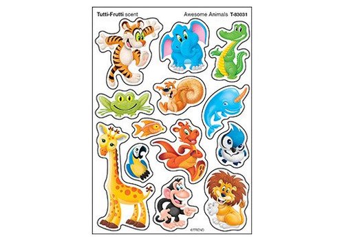 Trend Enterprises Awesome Animals Stinky Stickers*