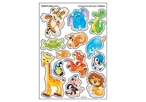 Trend Enterprises Awesome Animals Stinky Stickers