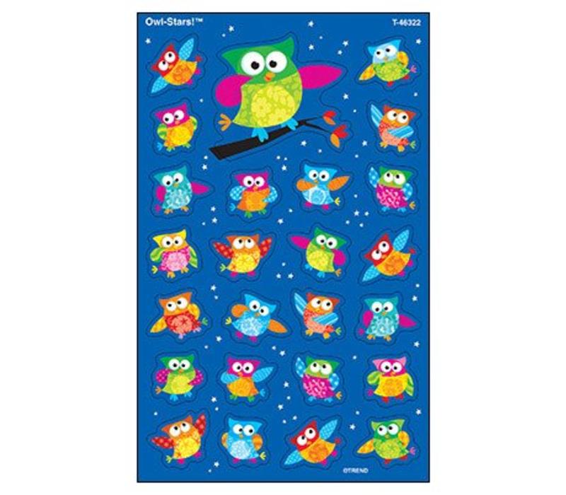 Owl-Stars! SuperShapes Stickers