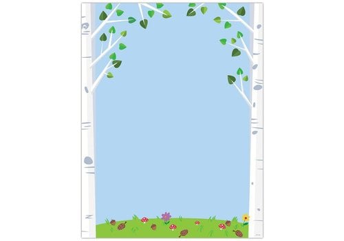 Creative Teaching Press Woodland Friends Birch Trees Blank Chart (D)