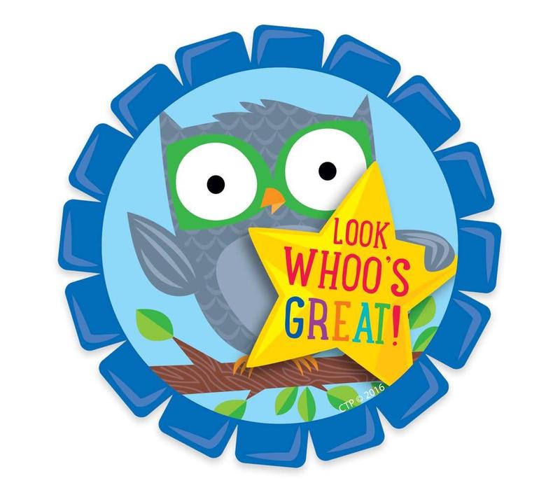 Woodland Friends Look Whoo's Great! Badge  (D)