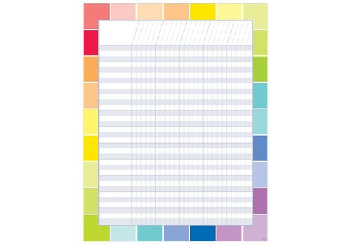 Creative Teaching Press Rainbow Paint Chip Incentive Chart