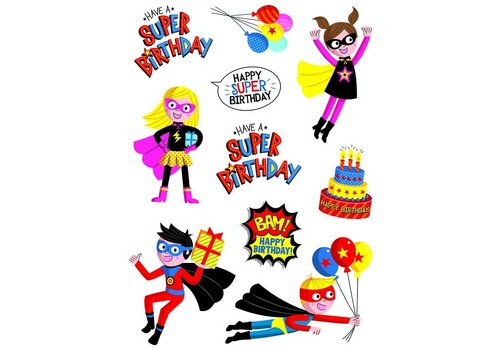 Creative Teaching Press Superheroes Birthday Stickers  (D)
