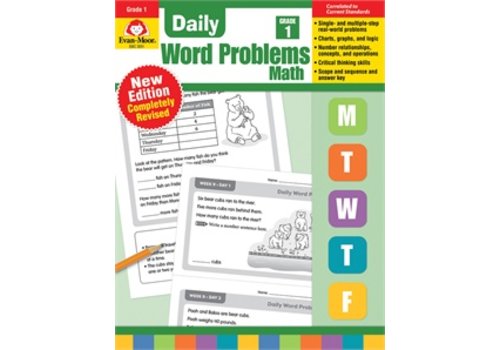 Evan Moor DAILY WORD PROBLEMS GRADE 1 - Revised *