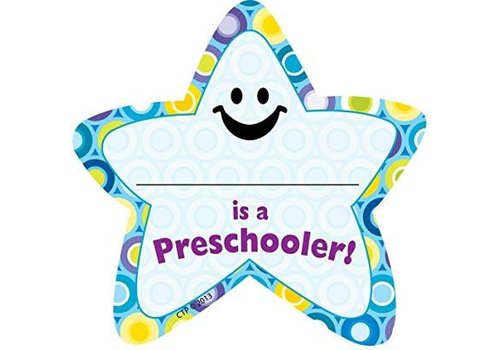 Creative Teaching Press I'm a Preschooler Star Badge (D)