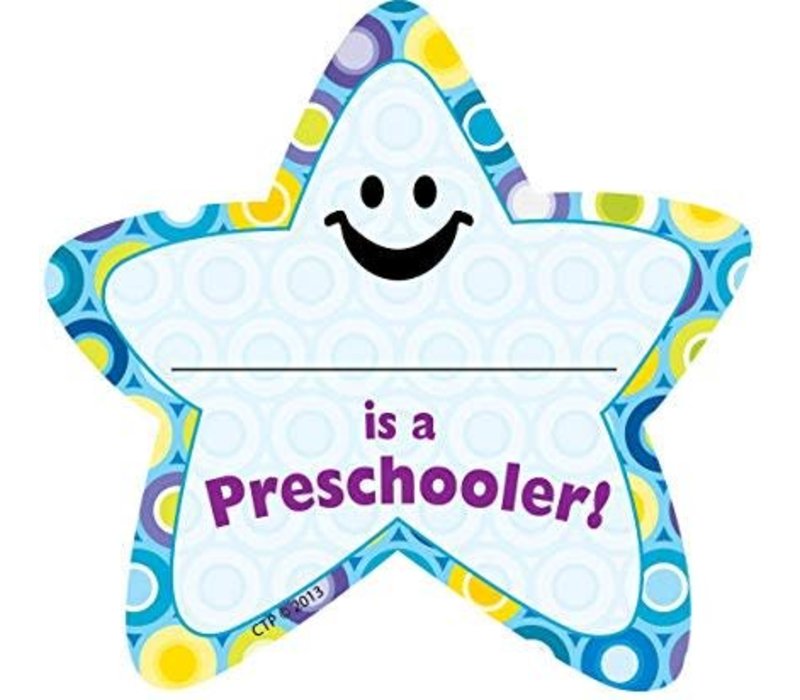 I'm a Preschooler Star Badge (D)