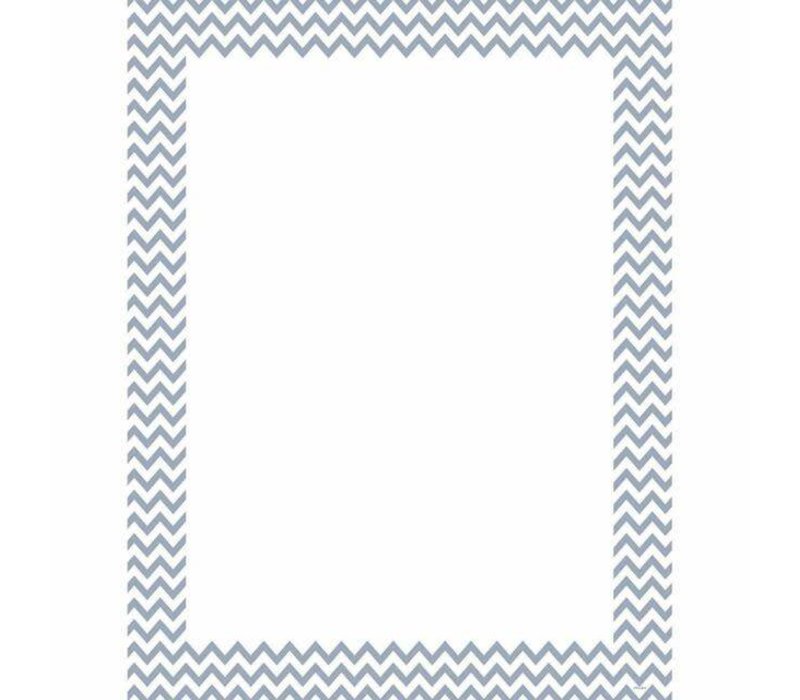 Slate Gray Chevron Poster Chart (D)