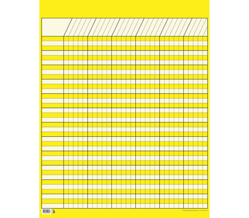 Yellow Large Vertical Incentive Chart (D)
