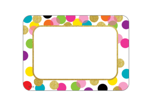 Teacher Created Resources Confetti Name Tags/Labels